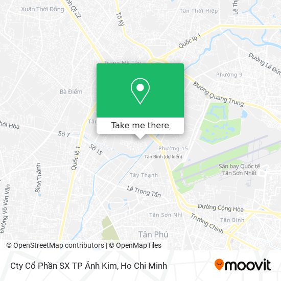 Cty Cổ Phần SX TP Ánh Kim map