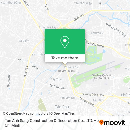 Tan Anh Sang Construction & Decoration Co., LTD map