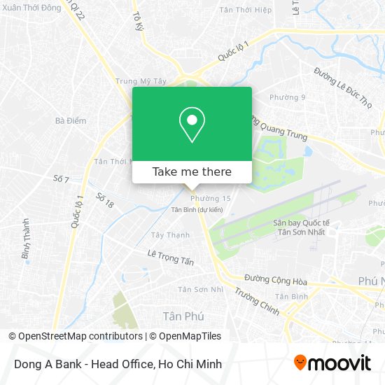 Dong A Bank - Head Office map