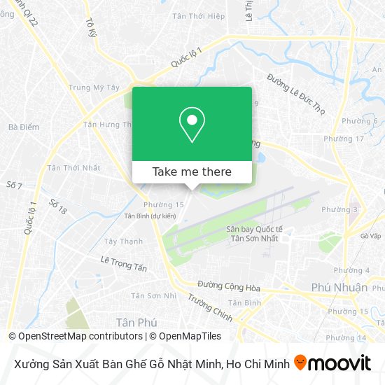 Xưởng Sản Xuất Bàn Ghế Gỗ Nhật Minh map