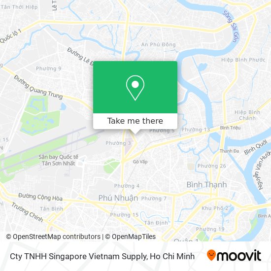 Cty TNHH Singapore Vietnam Supply map