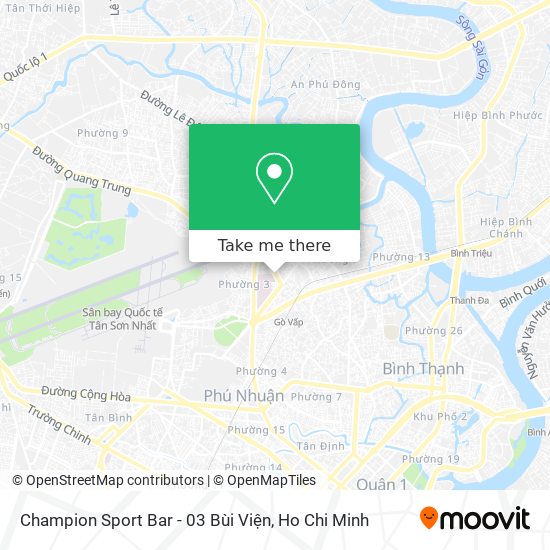 Champion Sport Bar - 03 Bùi Viện map