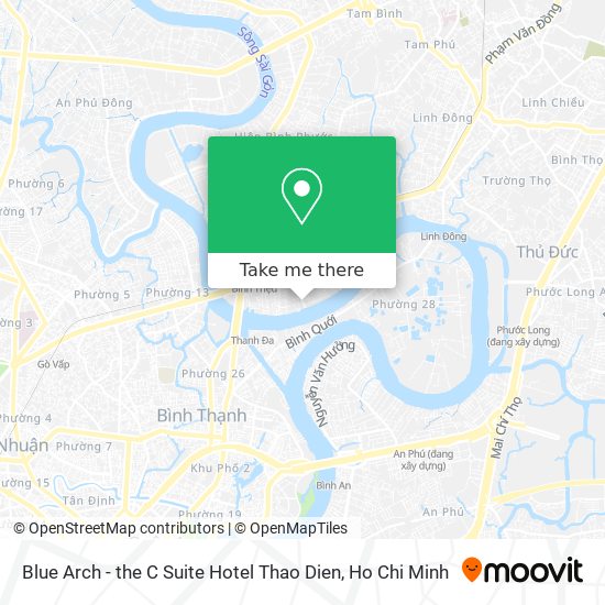 Blue Arch - the C Suite Hotel Thao Dien map