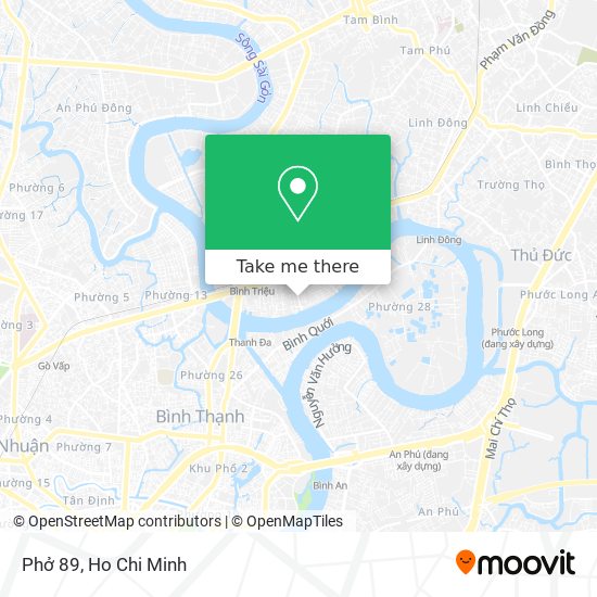 Phở 89 map