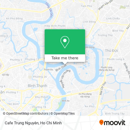 Cafe Trung Nguyên map