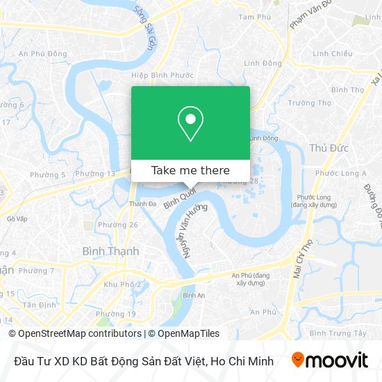 Đầu Tư XD KD Bất Động Sản Đất Việt map