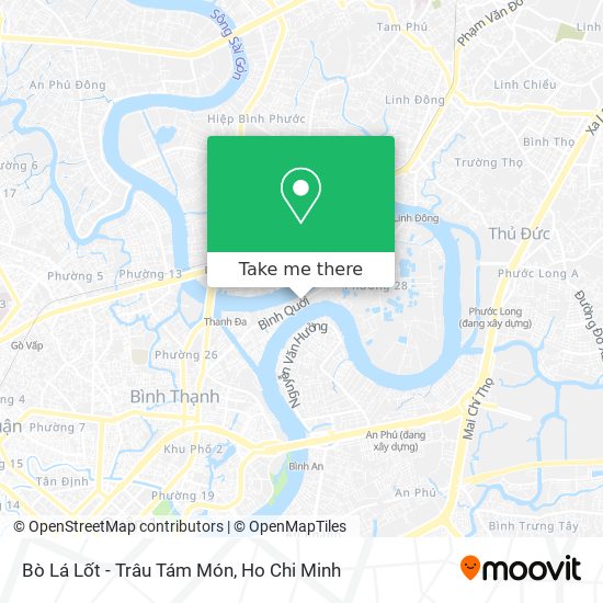 Bò Lá Lốt - Trâu Tám Món map