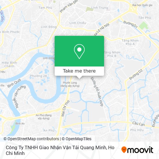 Công Ty TNHH Giao Nhận Vận Tải Quang Minh map