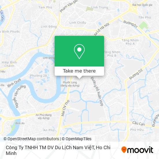 Công Ty TNHH TM DV Du LịCh Nam ViệT map