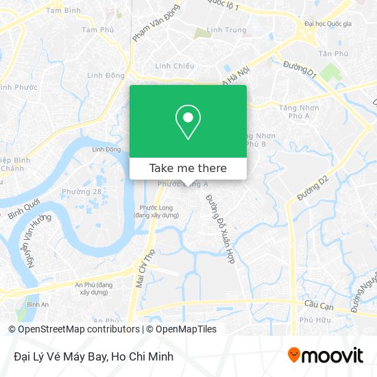 Đại Lý Vé Máy Bay map