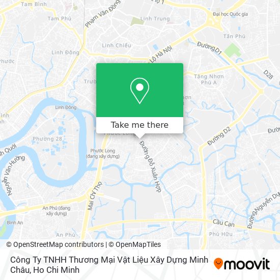 Công Ty TNHH Thương Mại Vật Liệu Xây Dựng Minh Châu map