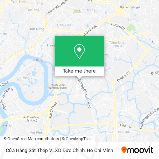 Cửa Hàng Sắt Thép VLXD Đức Chinh map