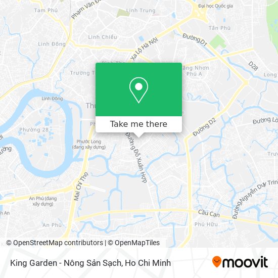 King Garden - Nông Sản Sạch map