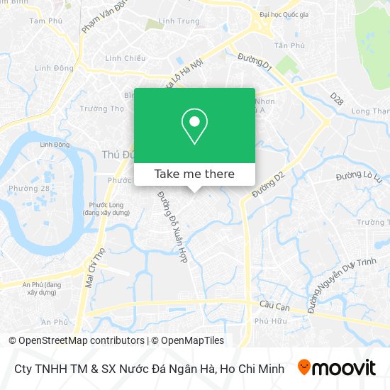 Cty TNHH TM & SX Nước Đá Ngân Hà map