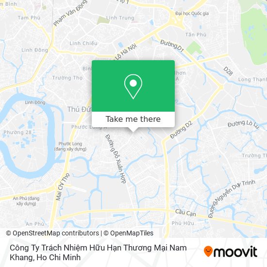 Công Ty Trách Nhiệm Hữu Hạn Thương Mại Nam Khang map