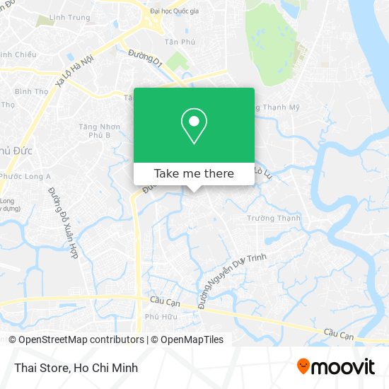 Thai Store map