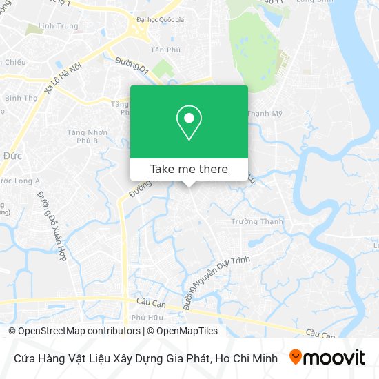 How to get to Cửa Hàng Vật Liệu Xây Dựng Gia Phát in Quận 9 by Bus?