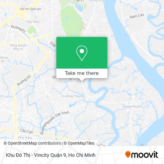 Khu Đô Thị - Vincity Quận 9 map
