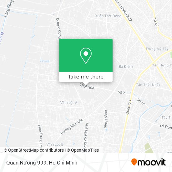 Quán Nướng 999 map