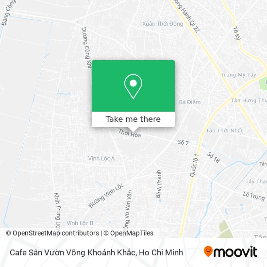Cafe Sân Vườn Võng Khoảnh Khắc map