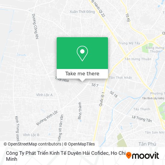 Công Ty Phát Triển Kinh Tế Duyên Hải Cofidec map