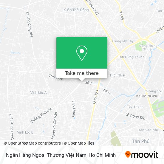 Ngân Hàng Ngoại Thương Việt Nam map