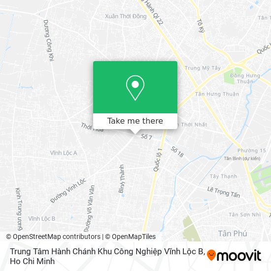 Trung Tâm Hành Chánh Khu Công Nghiệp Vĩnh Lộc B map