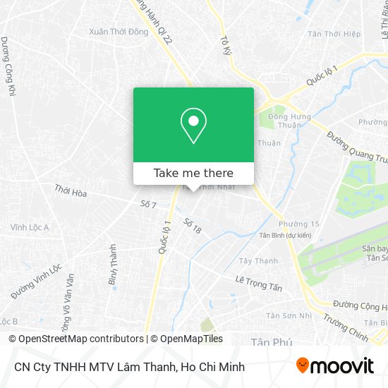 CN Cty TNHH MTV Lâm Thanh map