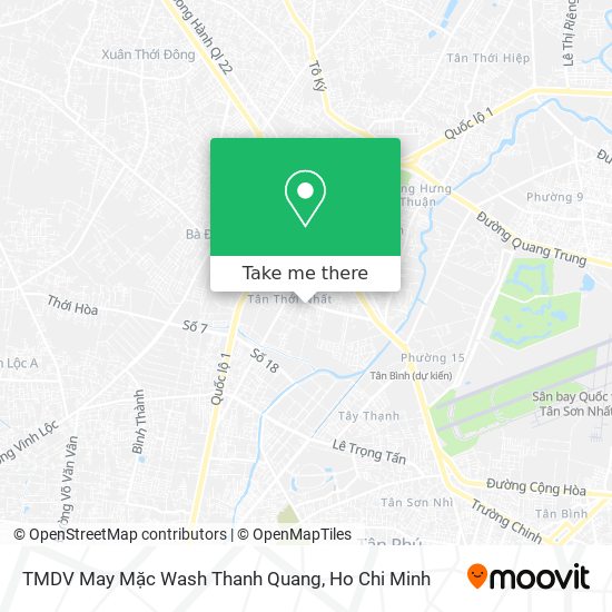 TMDV May Mặc Wash Thanh Quang map
