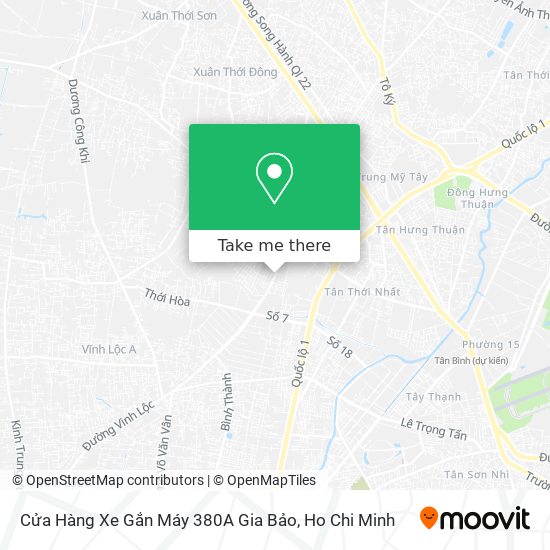 Cửa Hàng Xe Gắn Máy 380A Gia Bảo map