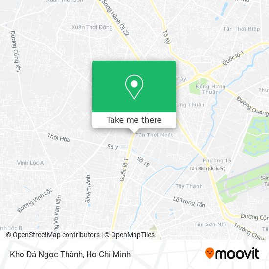 Kho Đá Ngọc Thành map