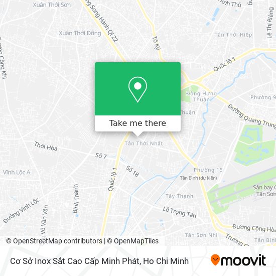 Cơ Sở Inox Sắt Cao Cấp Minh Phát map