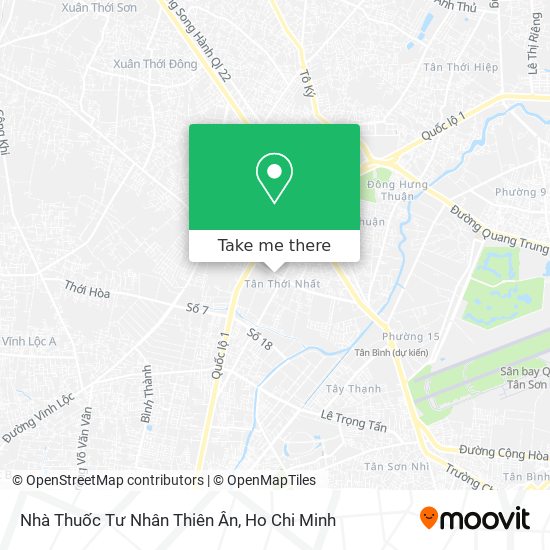 Nhà Thuốc Tư Nhân Thiên Ân map