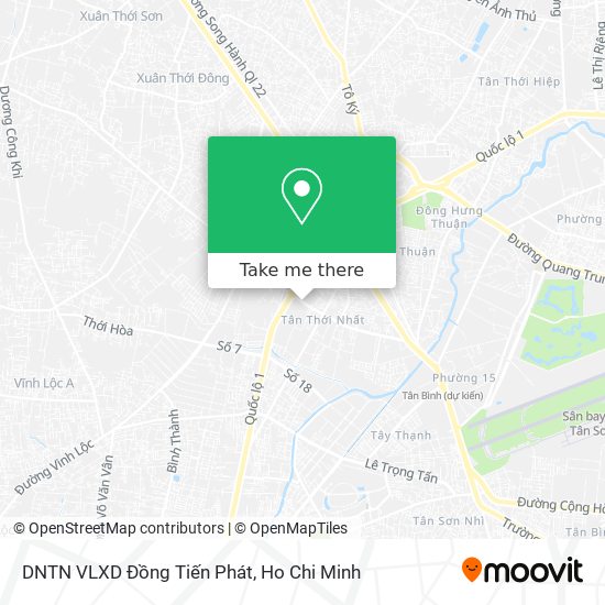 DNTN VLXD Đồng Tiến Phát map