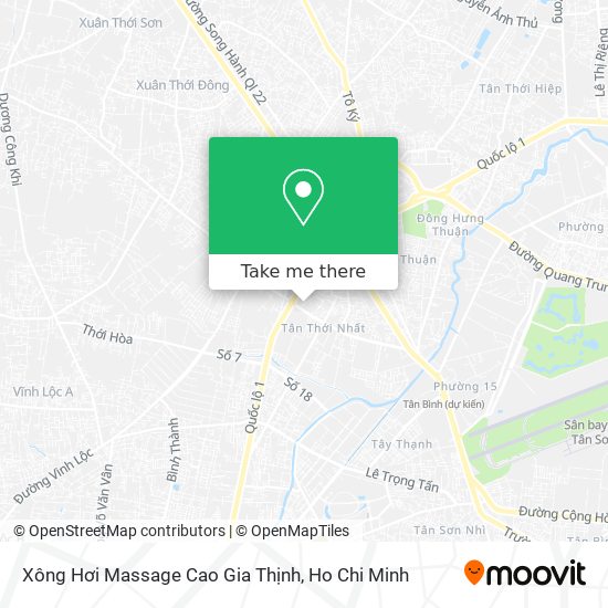 Xông Hơi Massage Cao Gia Thịnh map