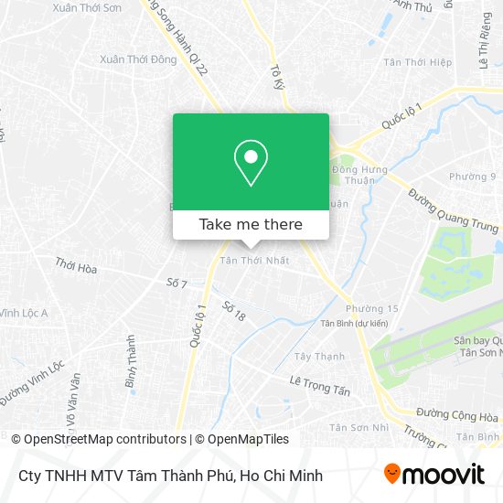 Cty TNHH MTV Tâm Thành Phú map