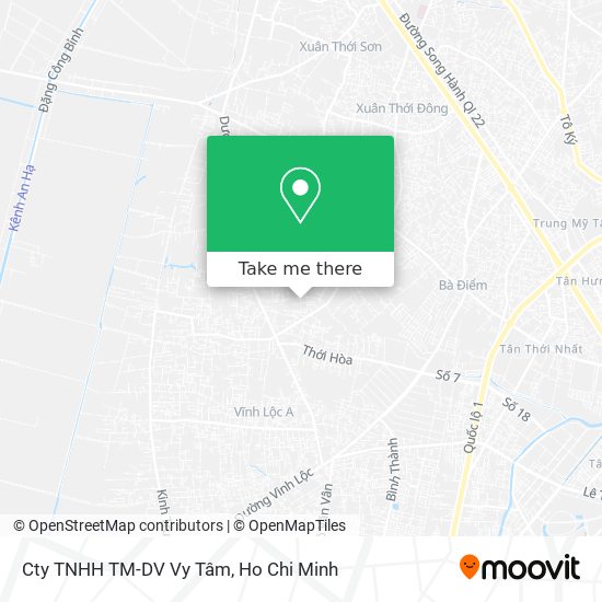 Cty TNHH TM-DV Vy Tâm map