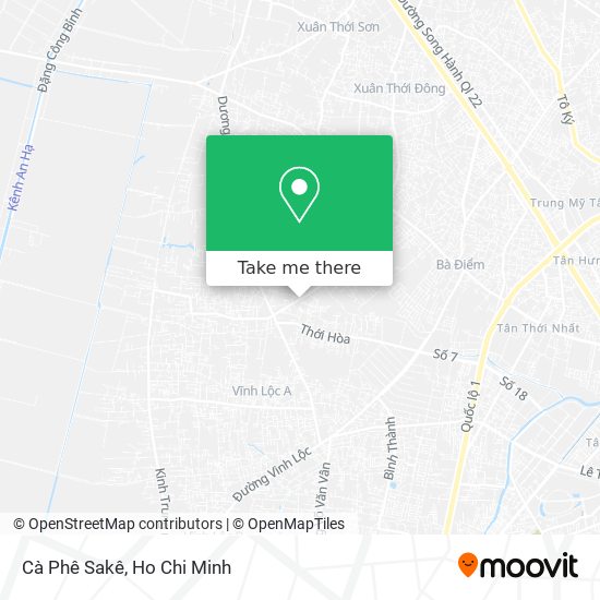 Cà Phê Sakê map