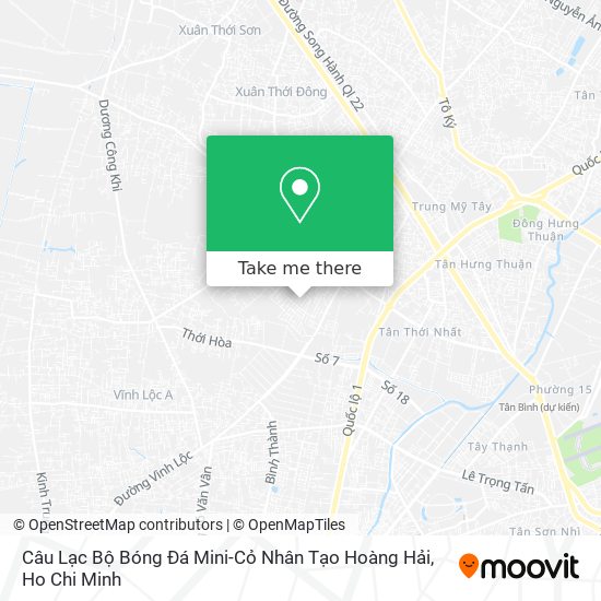 Câu Lạc Bộ Bóng Đá Mini-Cỏ Nhân Tạo Hoàng Hải map