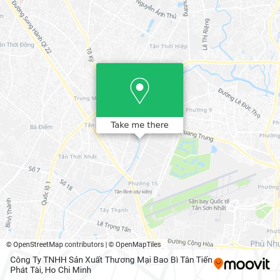 Công Ty TNHH Sản Xuất Thương Mại Bao Bì Tân Tiến Phát Tài map