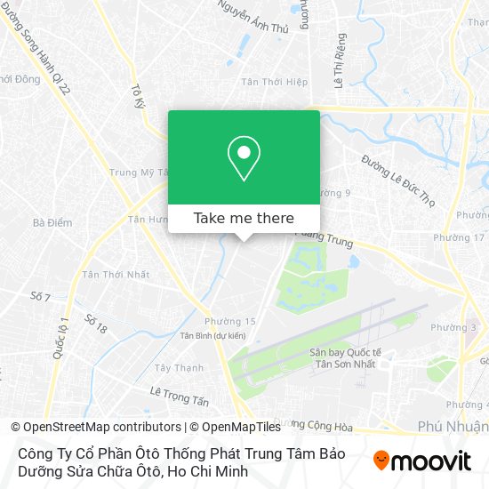 Công Ty Cổ Phần Ôtô Thống Phát Trung Tâm Bảo Dưỡng Sửa Chữa Ôtô map