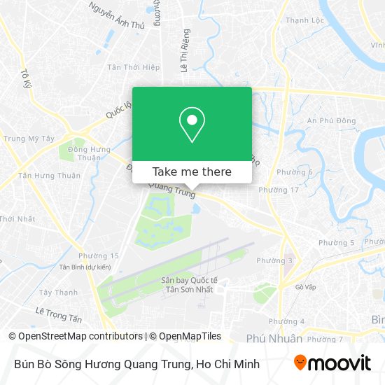 Bún Bò Sông Hương Quang Trung map