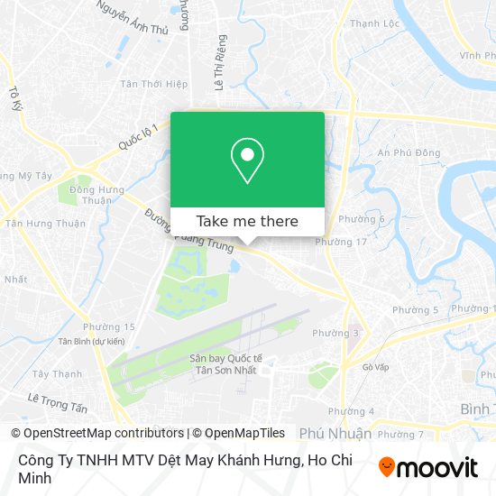 Công Ty TNHH MTV Dệt May Khánh Hưng map