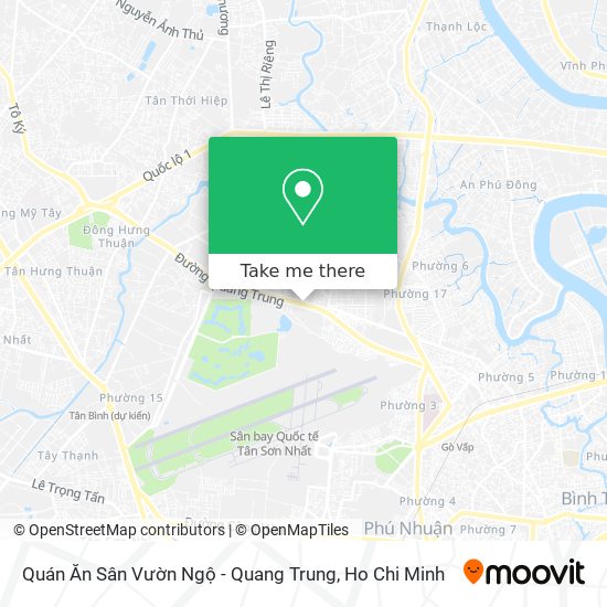 Quán Ăn Sân Vườn Ngộ - Quang Trung map