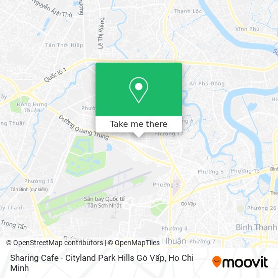 Sharing Cafe - Cityland Park Hills Gò Vấp map