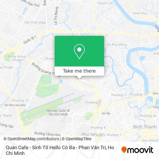 Quán Cafe - Sinh Tố Hello Cô Ba - Phan Văn Trị map