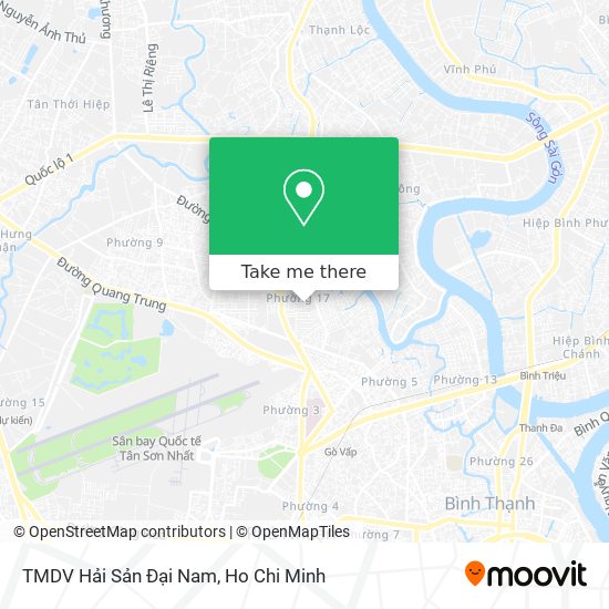 TMDV Hải Sản Đại Nam map