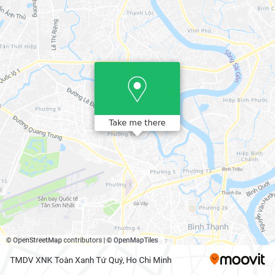 TMDV XNK Toàn Xanh Tứ Quý map