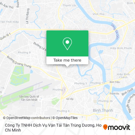Công Ty TNHH Dịch Vụ Vận Tải Tân Trùng Dương map