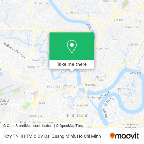 Cty TNHH TM & DV Đại Quang Minh map